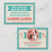 Pet Groomer Reference Kaart -  (Voorkant / Achterkant)