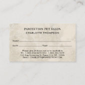 Pet Groomer Reminder Boho Waterverf Puppy Dogs Afsprakenkaartje (Achterkant)