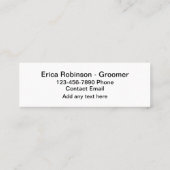 Pet Groomer Schattigee eenvoudige Visitekaartjes (Achterkant)