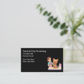 Pet Groomer Simple Business Cards Visitekaartje (Staand voorkant)
