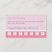 Pet Groomer Spa Dogs Cat Robes Discount Punch Klantenkaartje (Achterkant)