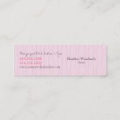 Pet Groomer Spa Dogs Cat Robes Pink Mini Visitekaartje (Achterkant)