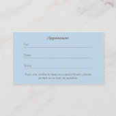 Pet Groomer Spa Wet Dogs Green Tea Appointment Afsprakenkaartje (Achterkant)