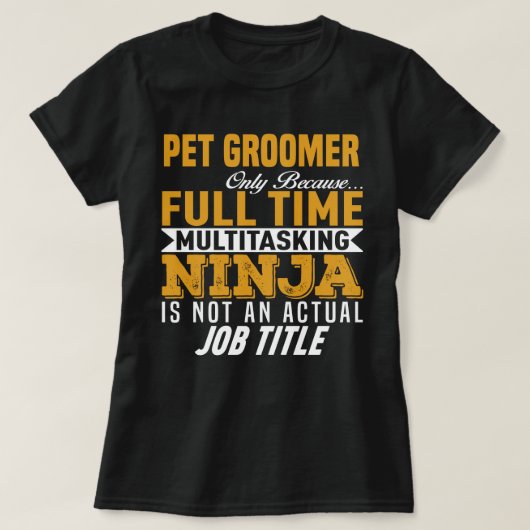 Pet Groomer T-shirt (Design voorkant)