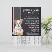 Pet Groomer Tear-Away Flyer (Staand voorkant)