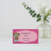Pet Groomer/Vet Visitekaartje (Staand voorkant)