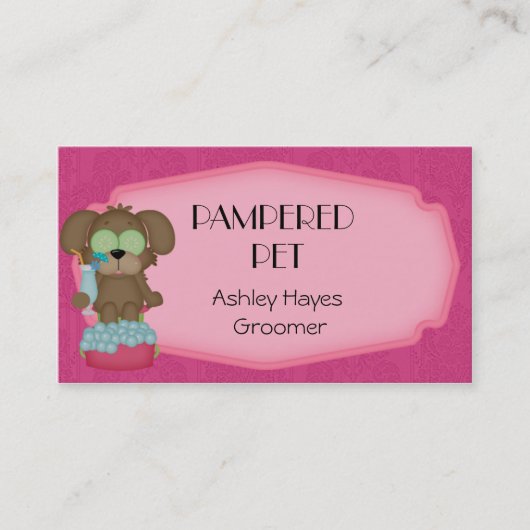 Pet Groomer/Vet Visitekaartje (Voorkant)