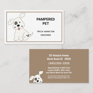 Pet Groomer/Vet Visitekaartje