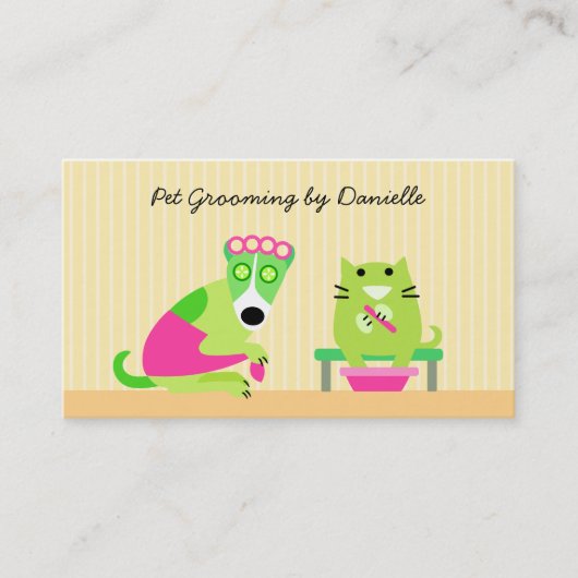 Pet Groomer Visitekaartje (Voorkant)