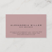 Pet Groomer | Visitekaartje Roze verf (Achterkant)