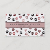 Pet Groomer | Visitekaartje Roze verf (Voorkant)