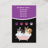 Pet Grooming Afspraak Visitekaartje Combinatie (Voorkant)