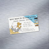 Pet Grooming and Veterinary Services Magnet Magnetisch Visitekaartje (Voorbeeld)