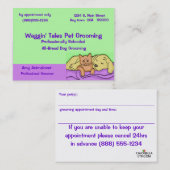 Pet Grooming Appointment Card Afsprakenkaartje (Voorkant / Achterkant)