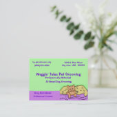 Pet Grooming Appointment Card Afsprakenkaartje (Staand voorkant)