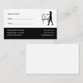 Pet Grooming Appointment Herinneringen Visitekaart Afsprakenkaartje (Voorkant / Achterkant)