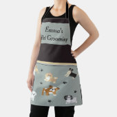 Pet Grooming Apron met Cute Dogs Schort (Insitu)