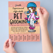 Pet Grooming.  blad voor promotietrans Flyer (Hand)