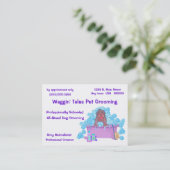 Pet Grooming Business and Appointcard Afsprakenkaartje (Staand voorkant)