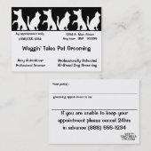 Pet Grooming Business and Appointcard Afsprakenkaartje (Voorkant / Achterkant)