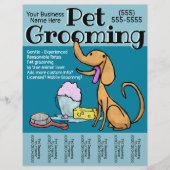 Pet Grooming Business Dog Groomer  Flyer (Voorkant)