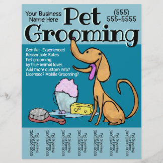 Pet Grooming Business Dog Groomer  Flyer