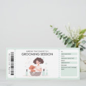 Pet Grooming Cadeaubon voor huisdier- of hondeneig Kaart (Staand voorkant)