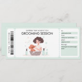 Pet Grooming Cadeaubon voor huisdier- of hondeneig Kaart (Voorkant / Achterkant)