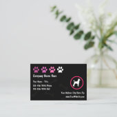 Pet Grooming Cool Trendy Visitekaartjes (Staand voorkant)