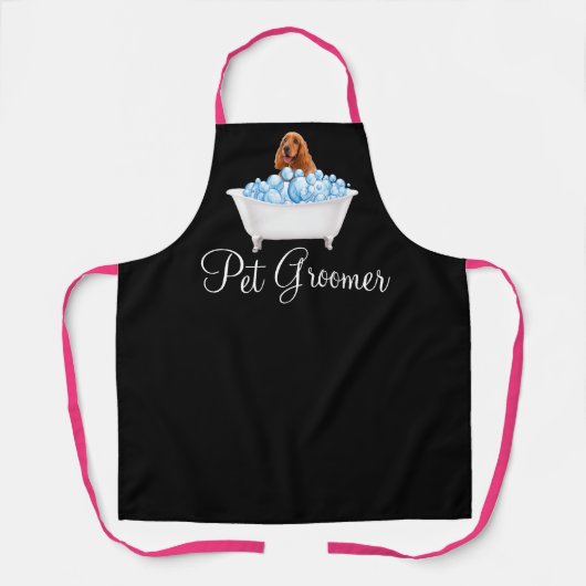 Pet Grooming Cute Aprons Schort (Voorkant)