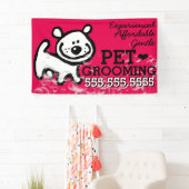 Pet Grooming Dog Cat Promotie Spandoek (Insitu)