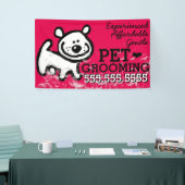 Pet Grooming Dog Cat Promotie Spandoek (Beurs)