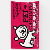 Pet Grooming Dog Cat Promotie Spandoek (Verticaal)