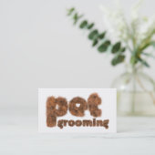 Pet Grooming Fur Modern Custom Visitekaartje (Staand voorkant)