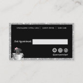 Pet Grooming Hond Glitter Business Afsprakenkaartje (Achterkant)