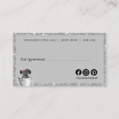 Pet Grooming Hond Glitter Business Afsprakenkaartje (Achterkant)