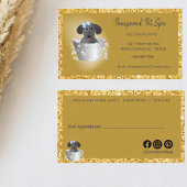 Pet Grooming Hond Glitter Business Afsprakenkaartje
