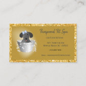 Pet Grooming Hond Glitter Business Afsprakenkaartje (Voorkant)