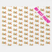 Pet Grooming Personalized Gold Elegant Collection Fleece Deken (Voorkant (Horizontaal))