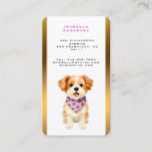 Pet Grooming Personalized Luxury Modern Collection Visitekaartje (Voorkant)