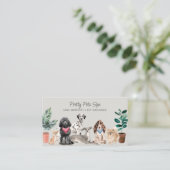 Pet Grooming Pet Spa Visitekaartje (Staand voorkant)
