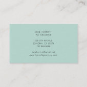 Pet Grooming Pet Spa Visitekaartje (Achterkant)