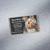 Pet Grooming Poochie Professional Magnetisch Visitekaartje (Voorbeeld)