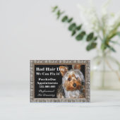 Pet Grooming Poochie Professional Visitekaartje (Staand voorkant)