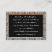 Pet Grooming Poochie Professional Visitekaartje (Achterkant)