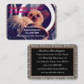 Pet Grooming Primping Pooch Professional Afsprakenkaartje (Voorkant / Achterkant)