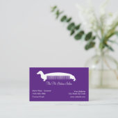 Pet Grooming Salon Fun Visitekaartjes (Staand voorkant)