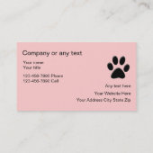 Pet Grooming Salon Visitekaartjes (Achterkant)