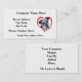 Pet Grooming Sample 6 Visitekaartje (Voorkant / Achterkant)