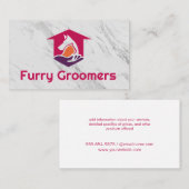 Pet Grooming | Scissors | Cute Dog Cat Visitekaartje (Voorkant / Achterkant)